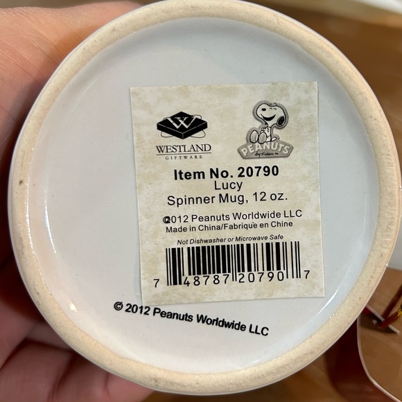 Peanuts 2012 spinner mug Psychiatric help Lucy - Picture 3 of 4